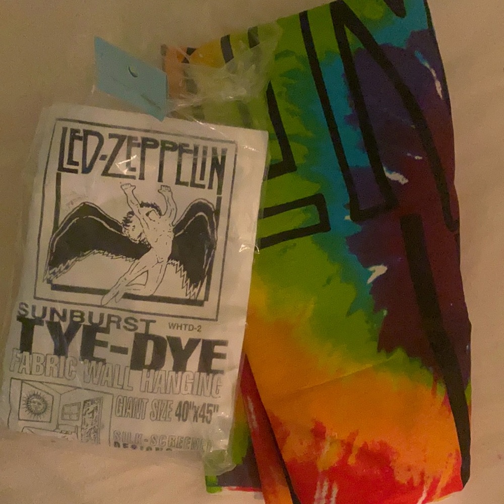 The-dye Led Zeppelin wall cloth hanging